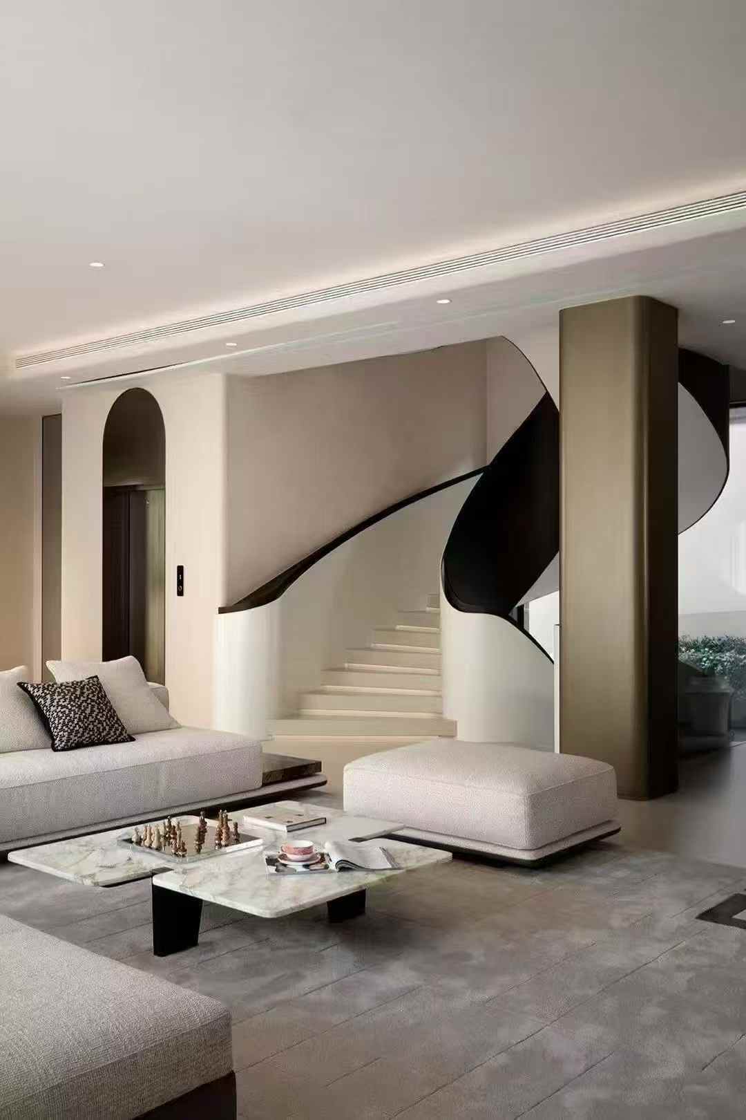 Living room design stair case – Studio Mei